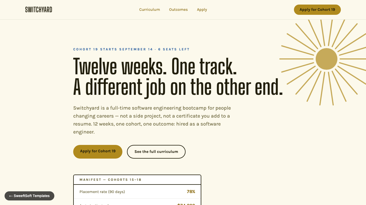 Preview of Switchyard — Software Engineering Bootcamp