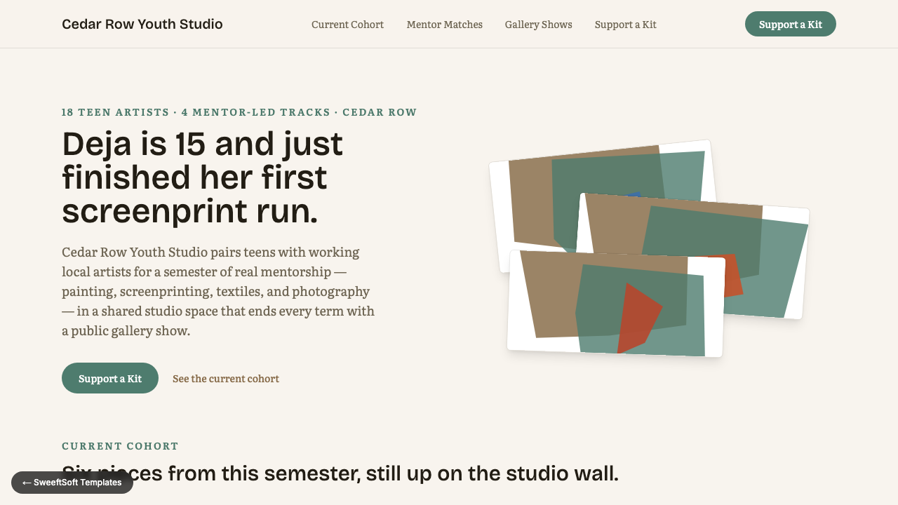 Preview of Cedar Row Youth Studio — After-School Arts Mentorship