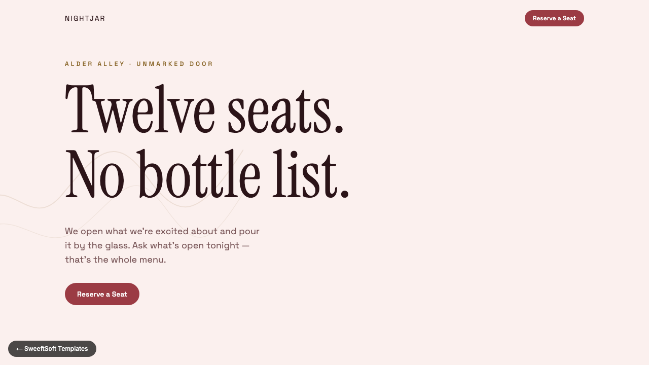 Preview of Nightjar — Natural Wine Bar