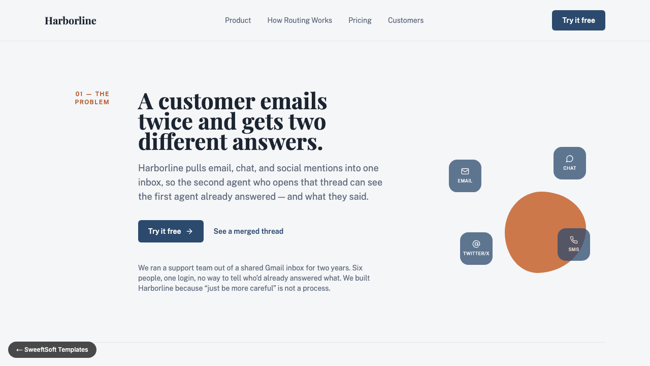 Preview of Harborline — Shared Inbox for Support Teams